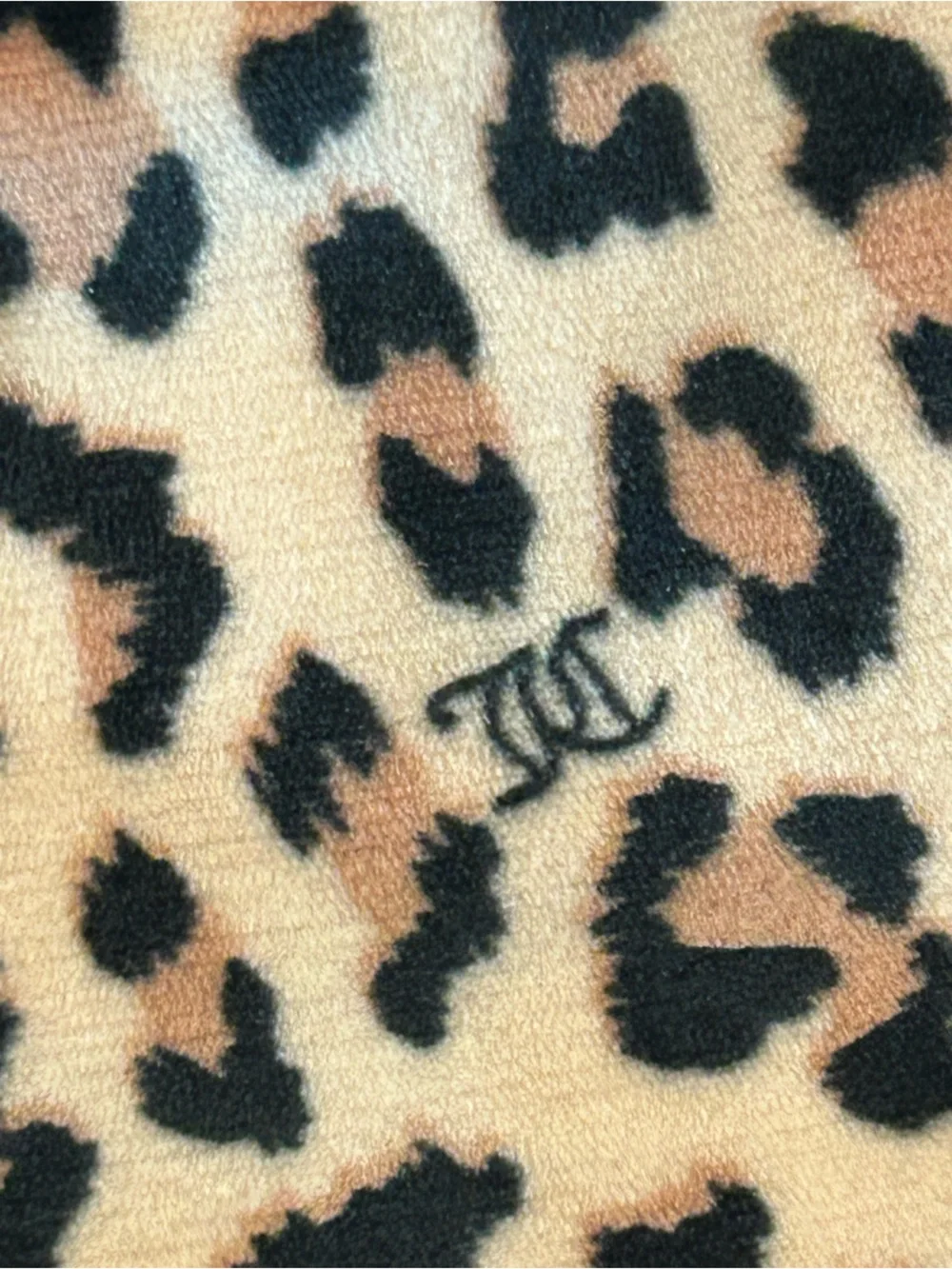 Juicy Couture Leopard Print Pajama Pants Pull On Sleepwear Mob Wife SZ M EUC
